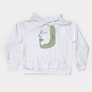 Body Positivity - The Face Line Art Kids Hoodie